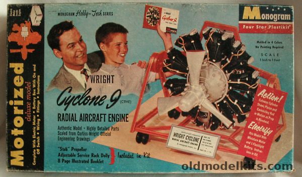 Monogram 1/12 Motorized Wright Cyclone 9 Radial Engine (C9HE), PE252M-298 plastic model kit